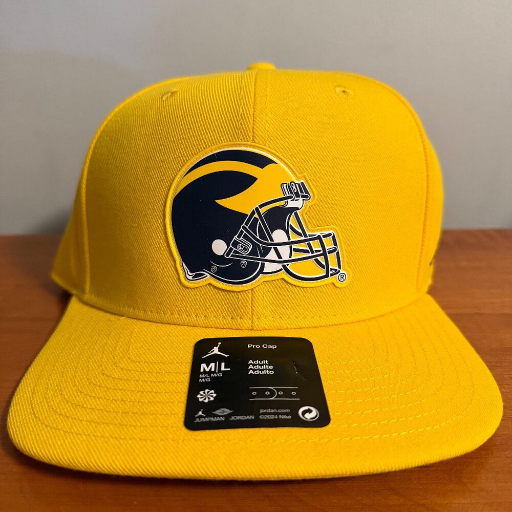 Michigan Wolverines Jordan Brand Primetime Pro Snapback Hat - Gold